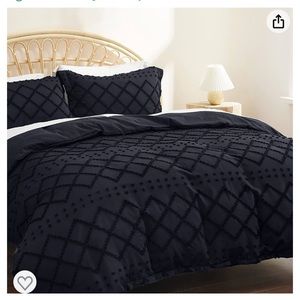 Black duvet cover size king